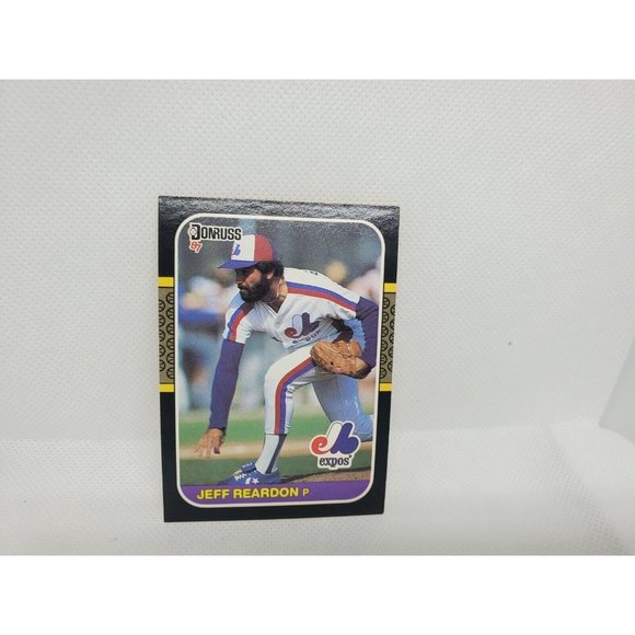Donruss 87 Jeff Reardon, Tim Raines Hubie Brooks Expos 4 Baseball Card Bundle - Picture 5 of 10